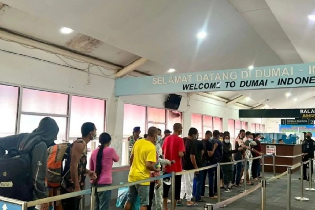 150 PMI Dideportasi dari Malaysia Tiba di Dumai, BP3MI Riau Ingatkan Bahaya Jalur Ilegal