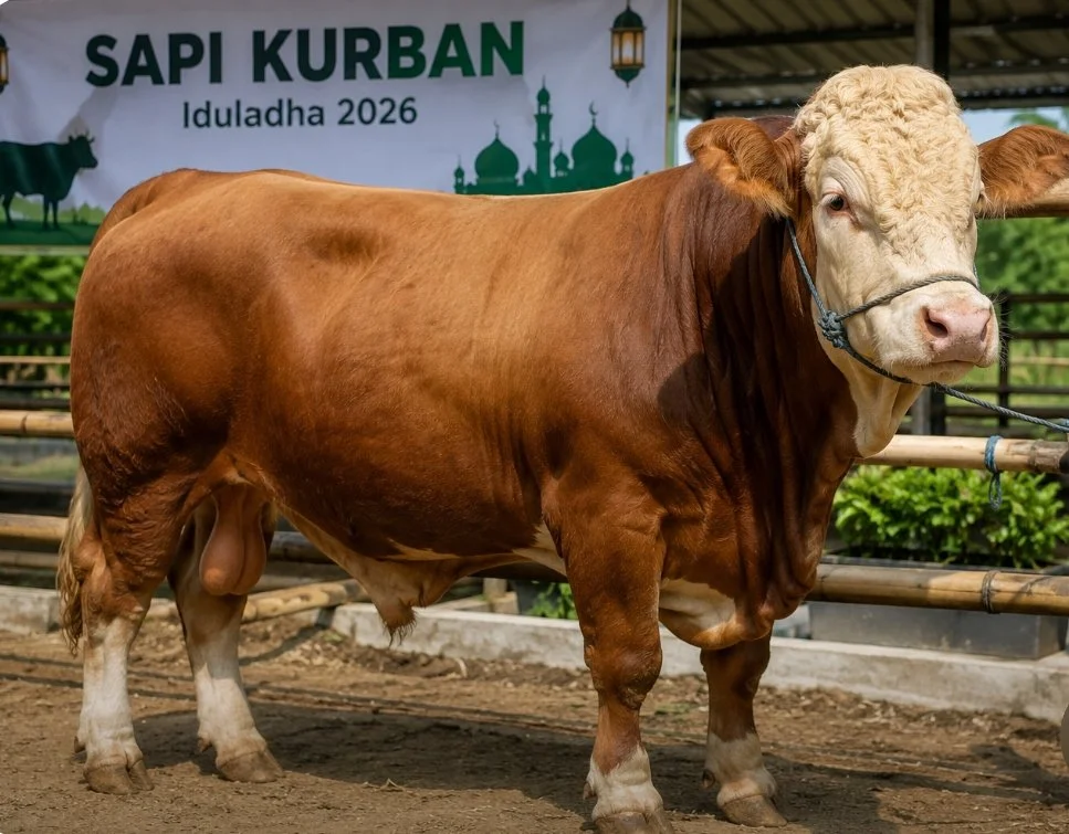 Sapi Kurban Presiden Prabowo 1,032 Ton Disalurkan ke Rumah Suluk Rokan Hilir