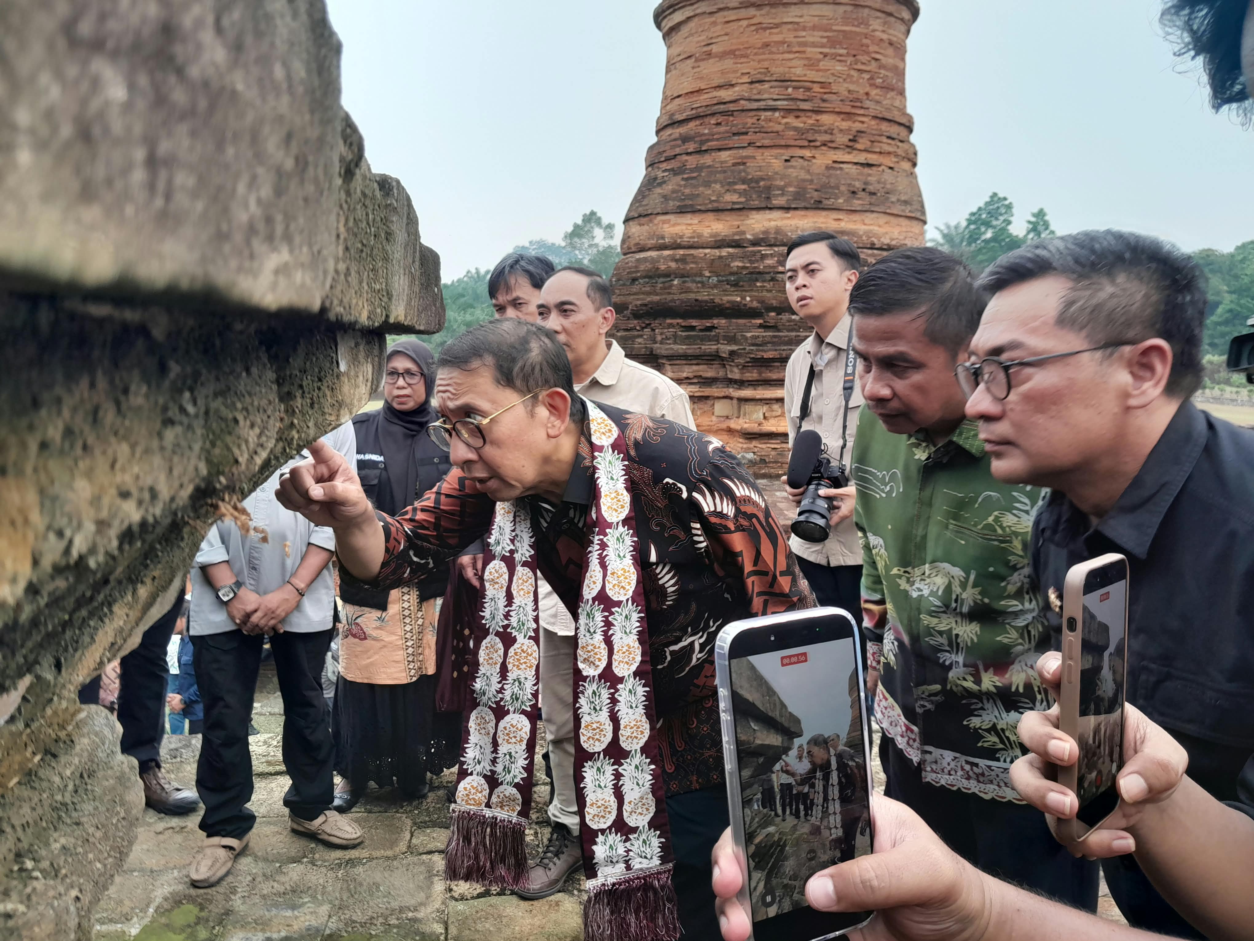 Dampingi Menteri Kebudayaan Tinjau Candi Muara Takus, Sekda Riau Dorong Pengembangan Cagar Budaya dan Wisata