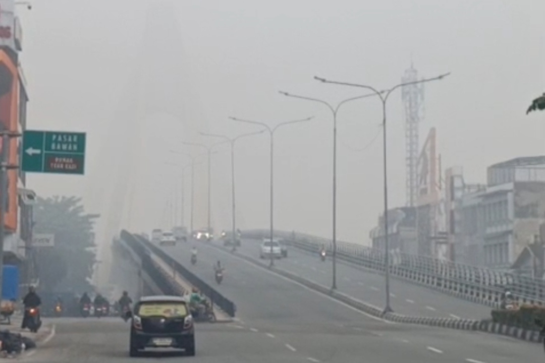 Pekanbaru Diselimuti Asap Tebal: PM2.5 Tembus 215,5 µg/m³, Kualitas Udara Sangat Tidak Sehat