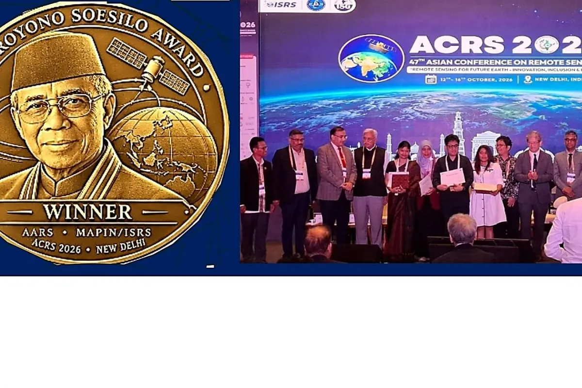 Inovasi Geospasial Harumkan Negeri: Dua Peneliti Indonesia Sabet Indroyono Soesilo Award 2026 di India